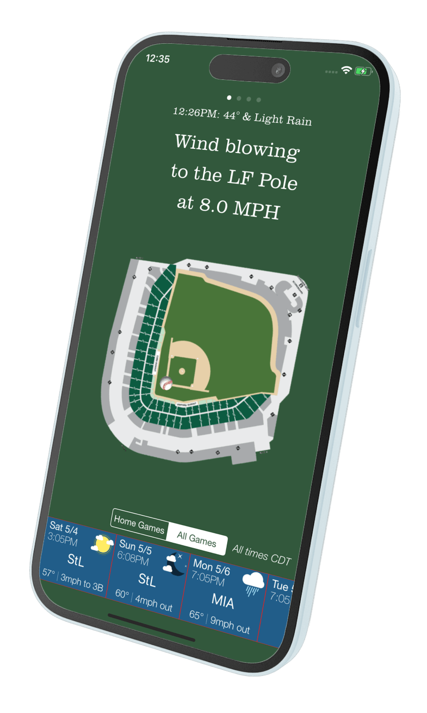 Wrigley Winds App Screenshot